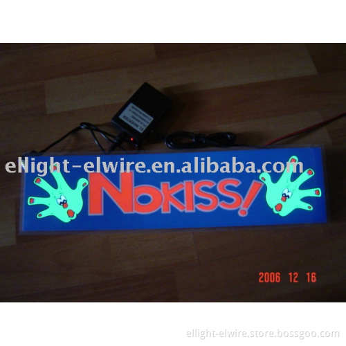 EL Car Sticker (400mmX100mm),EL Car Sticker,EL light,EL sheet,EL auto sticker,EL gauge,EL panel